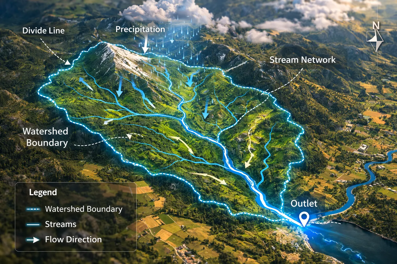 Watershed Delineation and Flow Networks